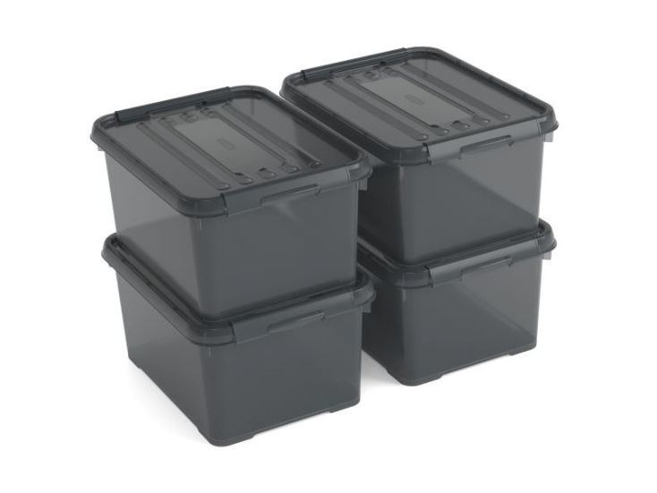 Curver Handy+ 15 liter opbergboxen - 4 stuks