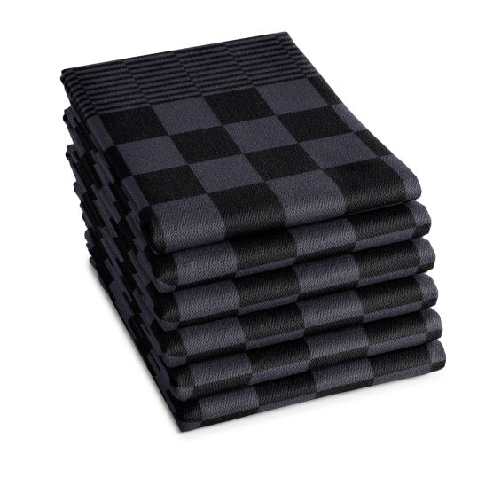 DDDDD Barbeque 60 x 65 cm set van 6 theedoeken - Anthracite