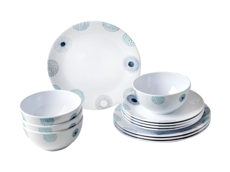 Brunner midday 12-delig serviesset -  Deep Sea