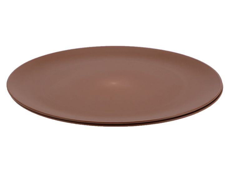 Travellife Nova Cacao ø 25,5 cm dinerbord - set van 2