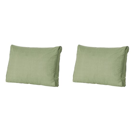 Madison Basic green Rugkussen - Set van 2