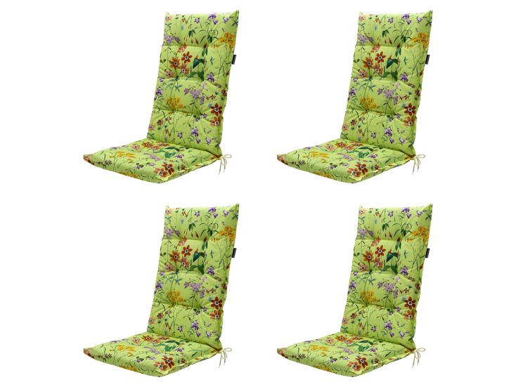 Madison Milly green Tuinstoelkussen - Set van 4