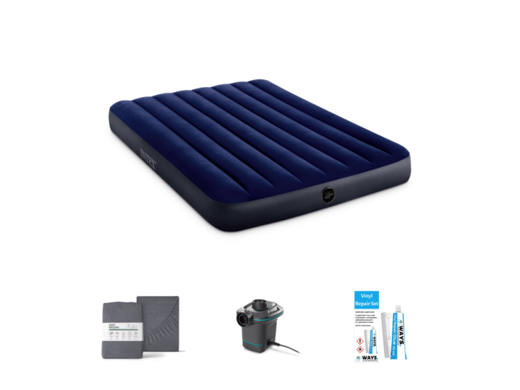 Intex Classic Downy 191 x 137 cm Luchtbedset - 4-delig
