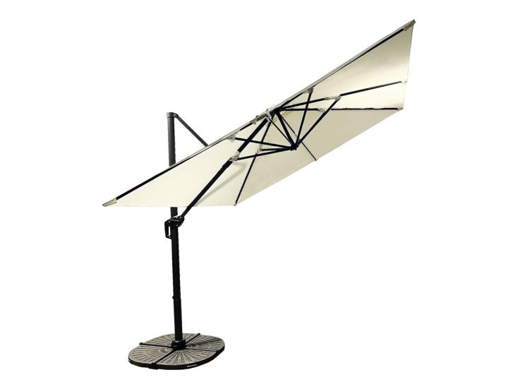 Buitenkado Ultimate 3x3m Aluminium Zweefparasol - Beige