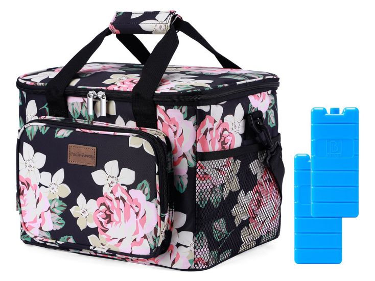 Packaway 15 liter geïsoleerde koeltas - Black Flower