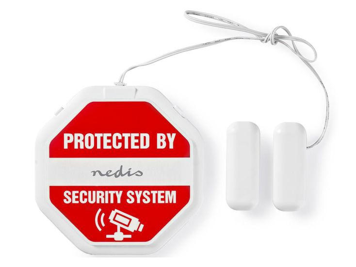 Nedis ALRMGBD20WT Deurstop-Raamalarm
