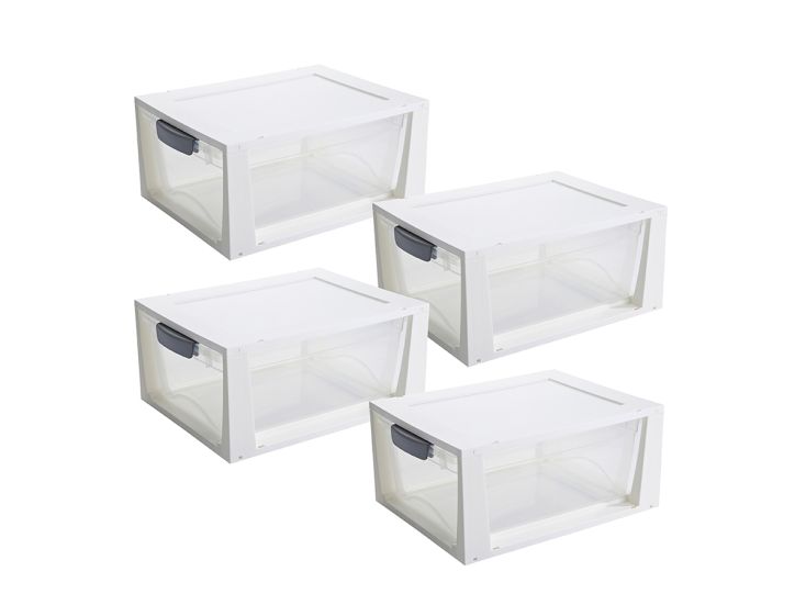 Sunware set van 4 11L omega ladekastje - wit