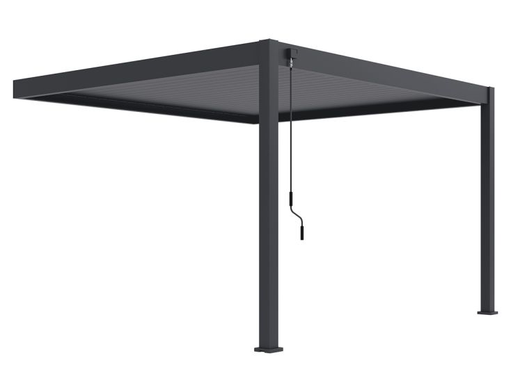 Orion Deluxe 360 x 400 cm muur terrasoverkapping - Anthracite