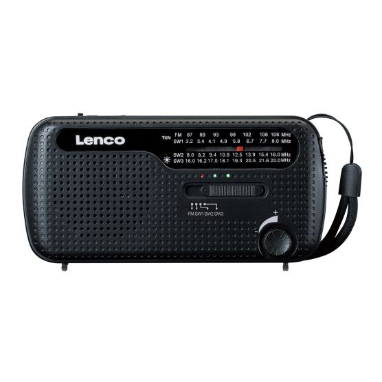 Lenco MCR-113BK Draagbare opwindbare noodradio