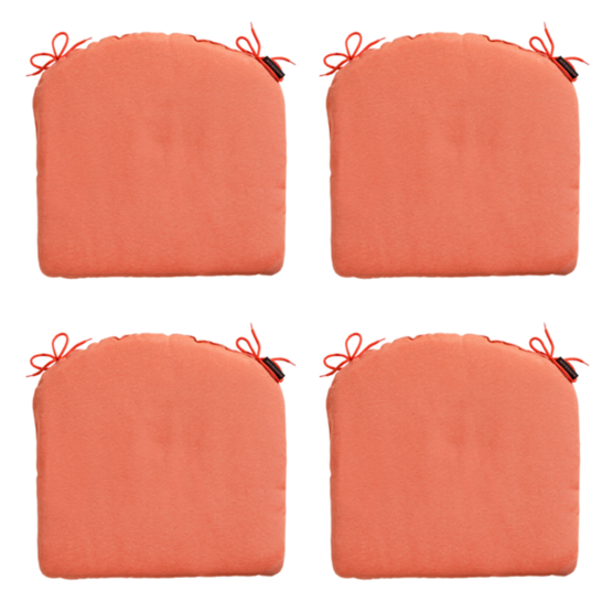 Madison Panama flame orange Zitkussen - Set van 4