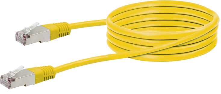 Schwaiger CKY1222 Cat5e 2 meter gele newerkkabel