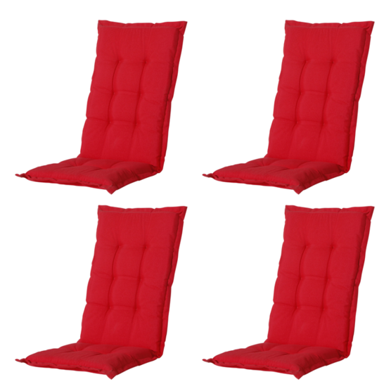 Madison Panama red Tuinstoelkussen - Set van 4