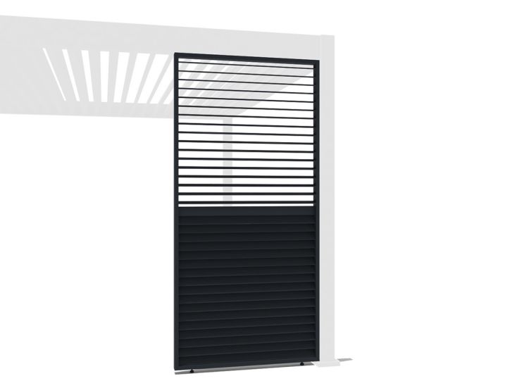 Orion 130 cm kantelbaar shutterpaneel - Anthracite