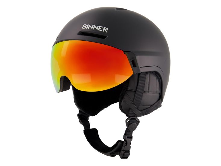 Sinner Montblanc Visor Maat M skihelm - Black