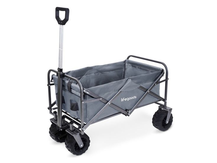 LifeGoods 80 kg opvouwbare bolderkar - Grey