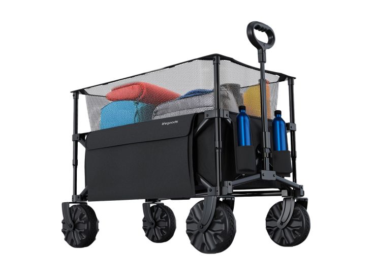 LifeGoods 230L bolderkar - Black