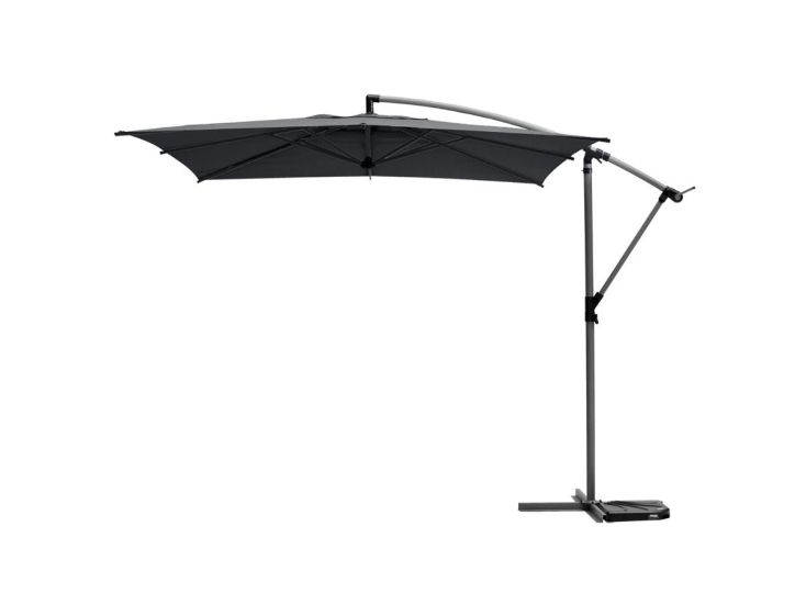 Hesperide HIXA parasol met voet - Black