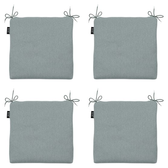 Madison Silver canvas eco+ Zitkussen - Set van 4
