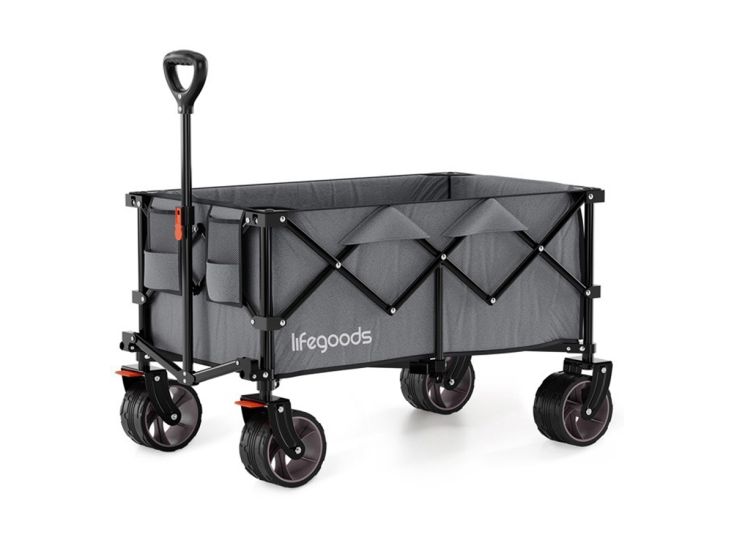 LifeGoods XL 200L bolderkar - Grey