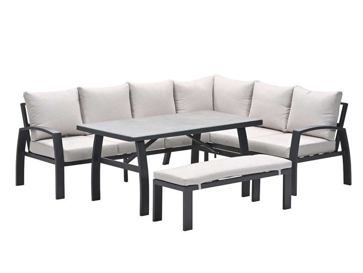Garden Impressions Cameron 4-delige lounge-diningset - Sand