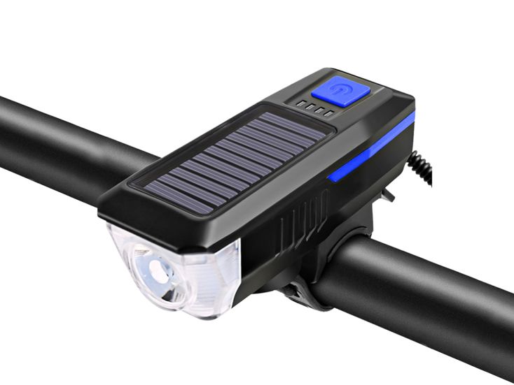 FlinQ Solar fietslamp met bel