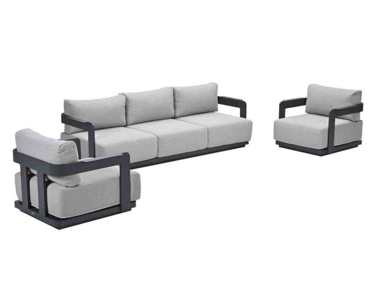 Garden Impressions Imperia 3-delige loungeset - Dark Grey