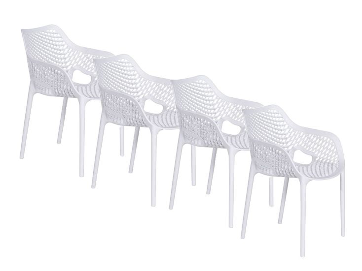 Garden Impressions Air XL set van 4 tuinstoelen - White