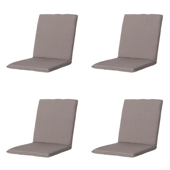 Madison Panama taupe Stapelstoelkussen - Set van 4