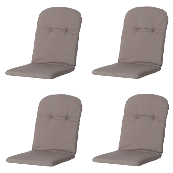 Madison Panama taupe Kuipstoelkussen - Set van 4