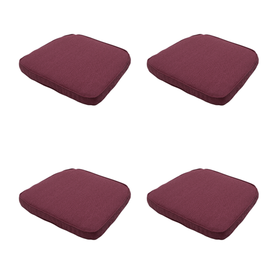 Madison Bordeaux canvas eco+ Zitkussen - Set van 4