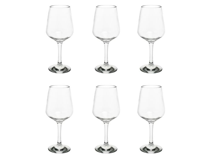 By Caryl 450 ml set van 6 kunststof wijnglazen