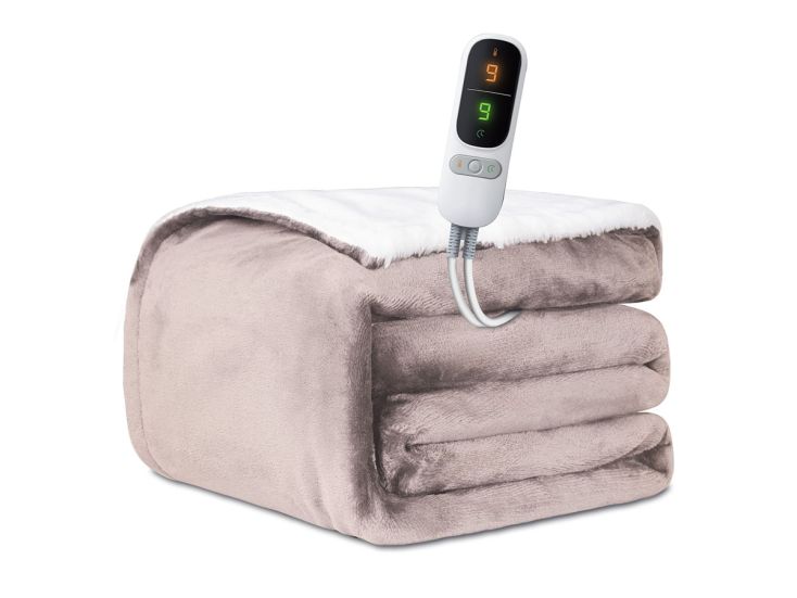 STAUS&BACH Powernap 1-persoons elektrisch deken - Dusty Pink