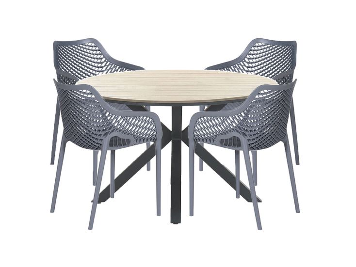 Garden Impressions Air XL Tulli light teak 5-delige tuinset