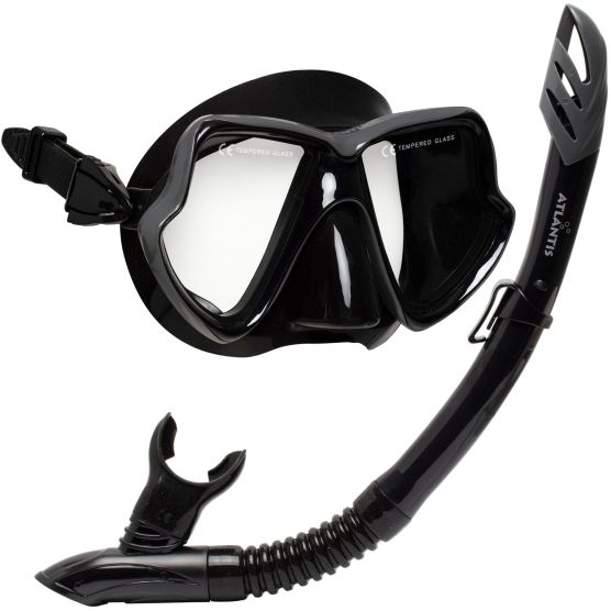 Atlantis Java Snorkelset - Black