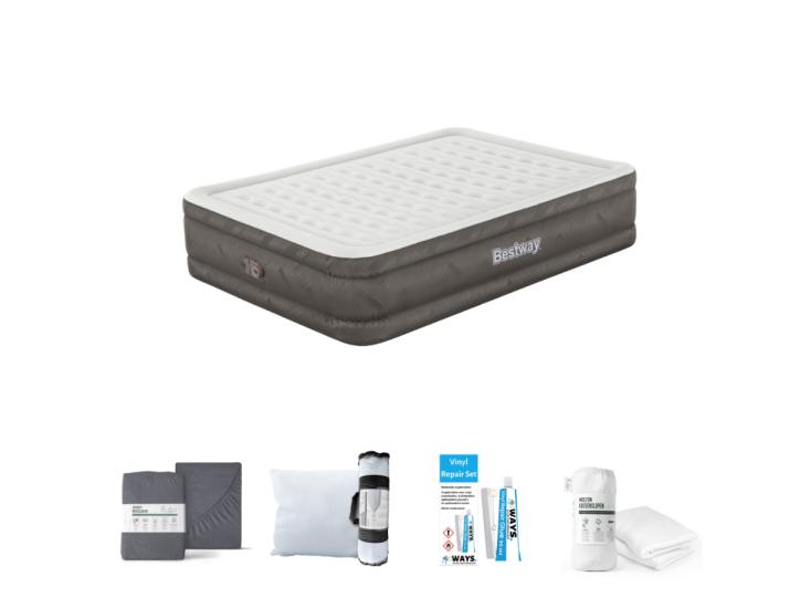 Bestway Fortech Queen 203 x 152 cm Luchtbedset - 5-delig