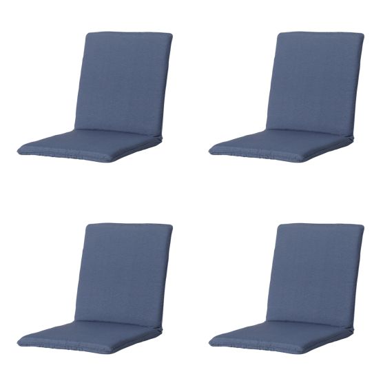 Madison Panama safier blue Stapelstoelkussen - Set van 4