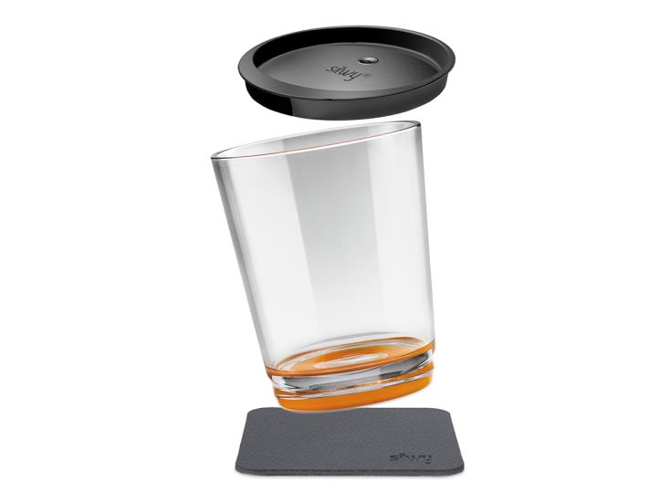 Silwy Triple magnetische drinkbeter - Orange