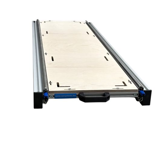 Aluminium schuifframe camper 120x30 cm met 9 mm multiplex