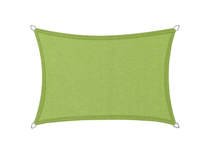 Buitenkado 3x4 lime groen HPDE waterdoorlatend schaduwdoek