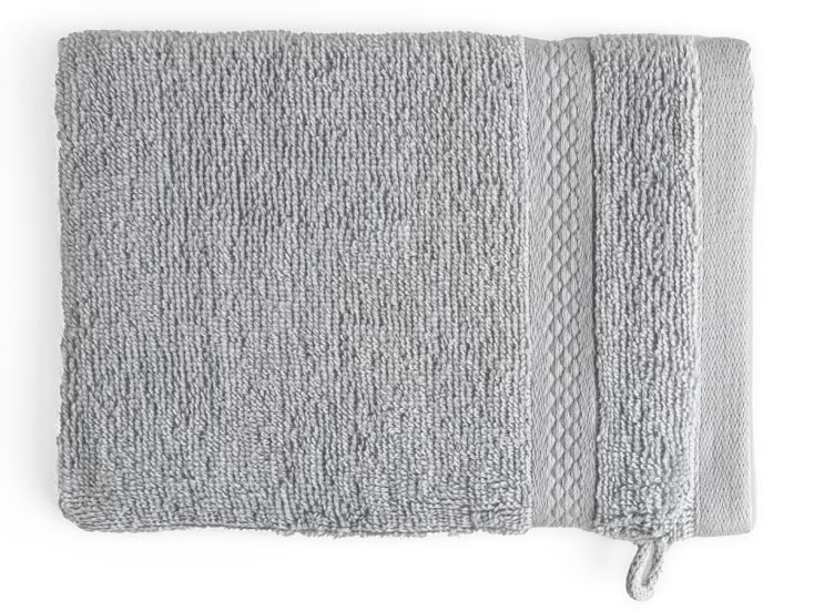DoubleDry Hotel 16 x 21 cm set van 6 washandjes - grijs
