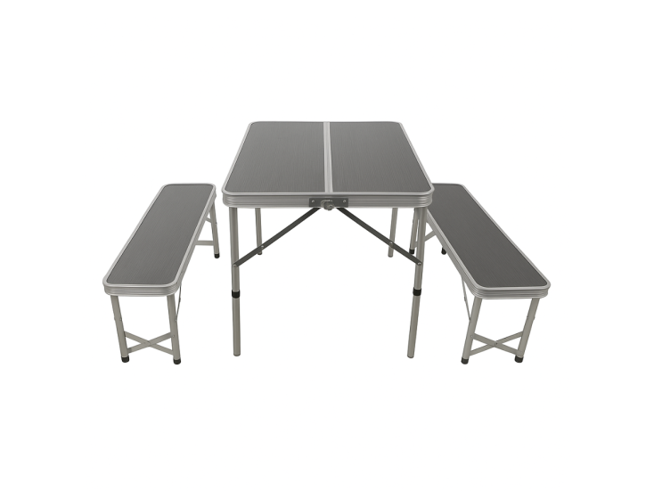 HEM Picknicktafel opvouwbaar met 2 banken
