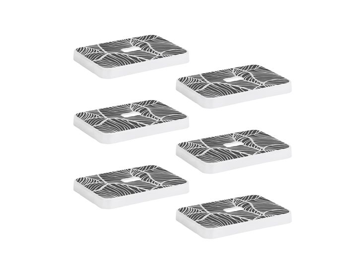 Sunware Sigma home 5 liter opbergbox bladeren deksel - set van 6