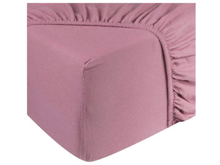 DoubleDry Jersey 160 x 200 cm hoeslaken - roze
