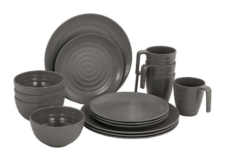 Bo-Camp Stone 16-delig serviesset - Grey