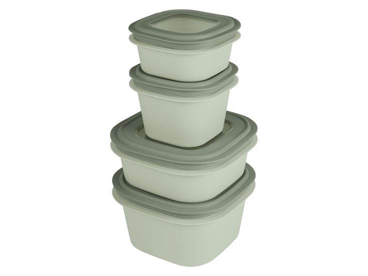 Sunware Sigma 4-delige set vershoudbakjes - Green