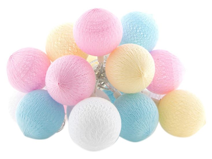 Cotton Ball Lights Outdoor starter kit lichtslinger - Pastel
