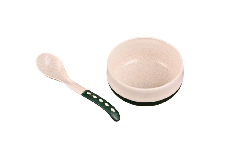 Croppie set van 4 250 ml soepkom met lepel  - Fern