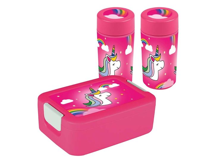 Sigma home Food to go Unicorn broodtrommel met drinkbeker