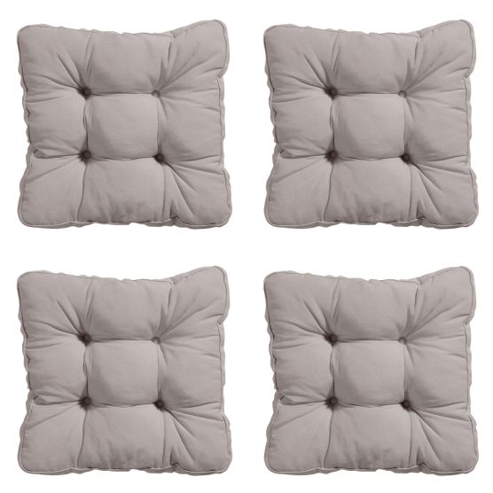 Madison Panama taupe Zitkussen - Set van 4