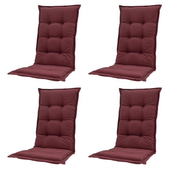 Madison Panama bordeaux Tuinstoelkussen - Set van 4